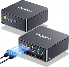 GMKtec - Mini PC, G11 AMD Ryzen Embedded R2514 (Beats 4300U/N150), 16GB DDR4 RAM 512GB PCIe M.2 SSD, Business Office