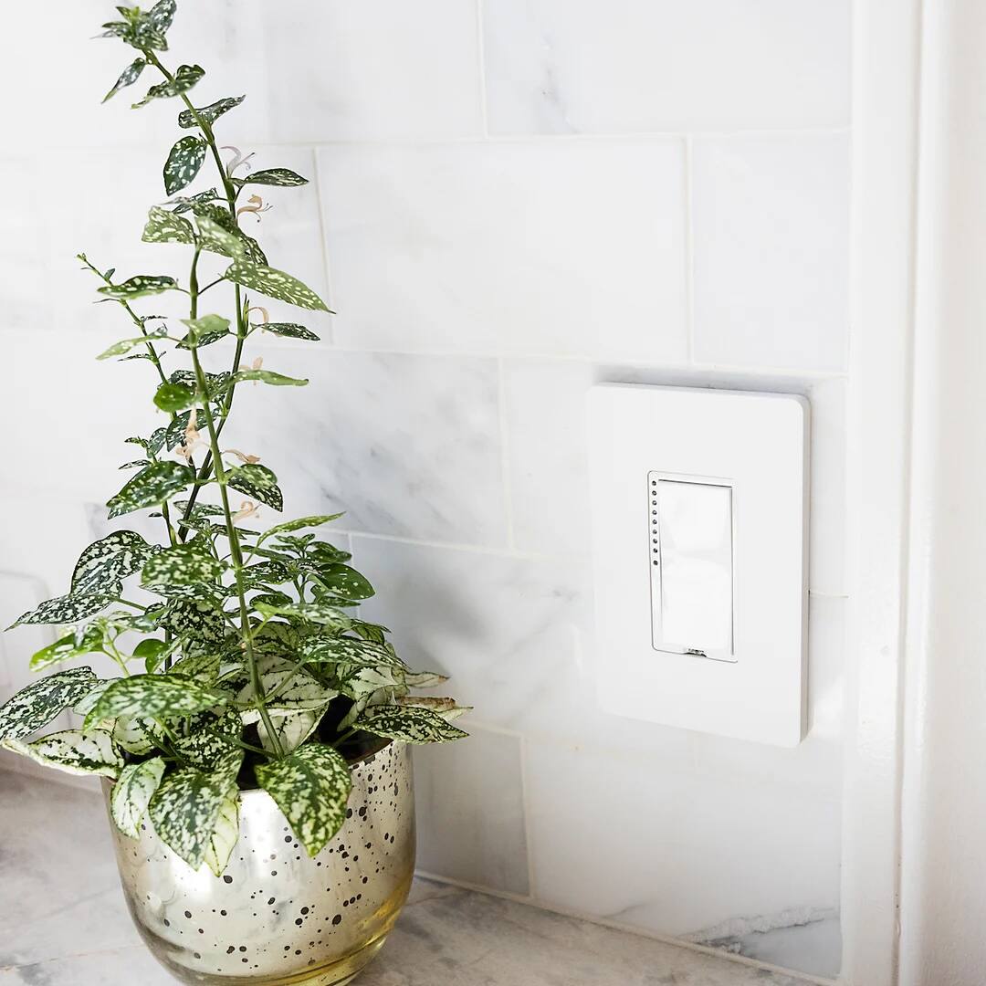 Alt View 1. Insteon - Dimmer with Smart Control - White.