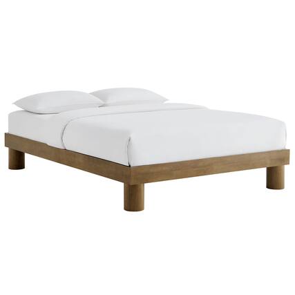 Front. Modway - Runa Wood Full Platform Bed - Brown.