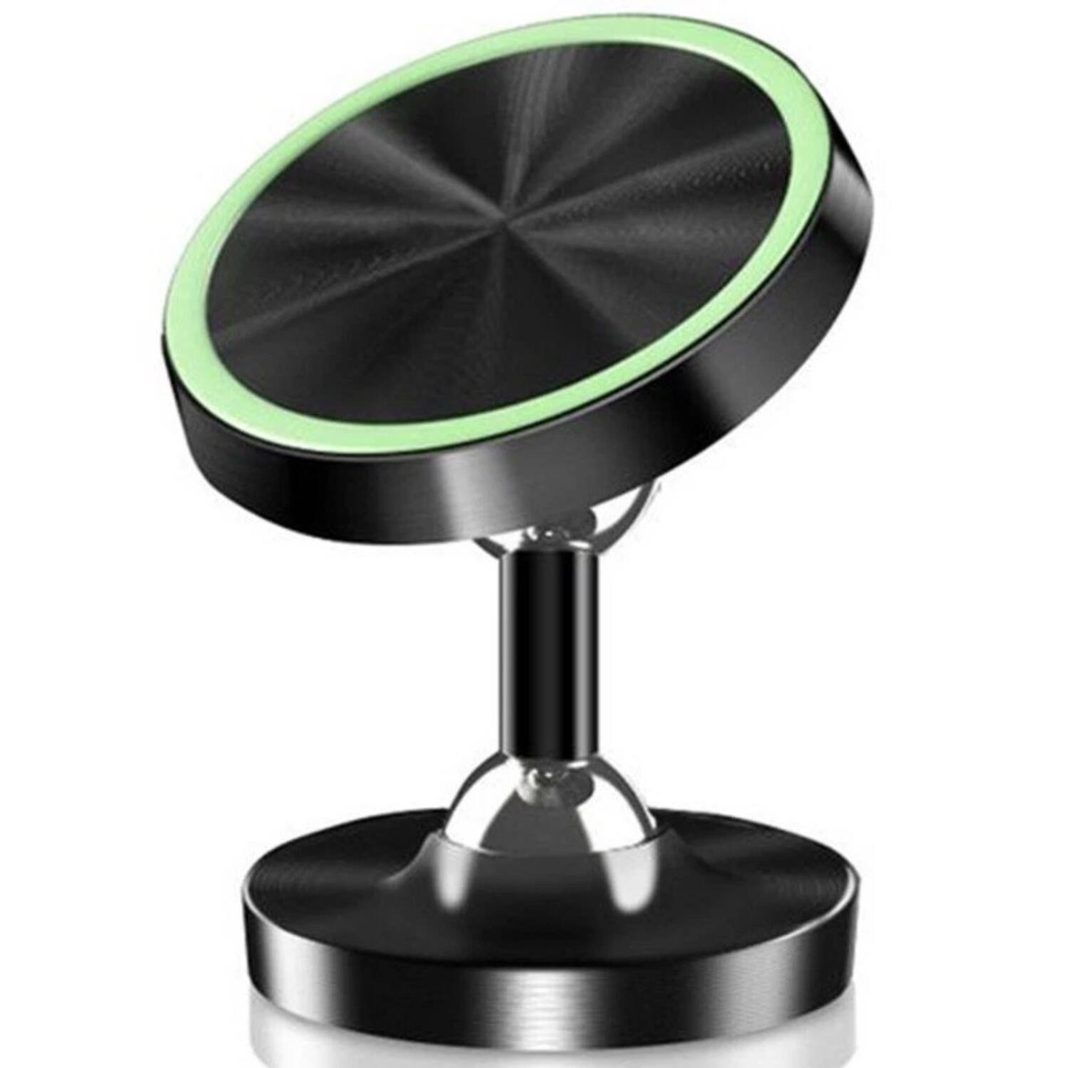 Front. Stock Preferred - Luminous Car Magnetic Mount Holder Stand - Black.
