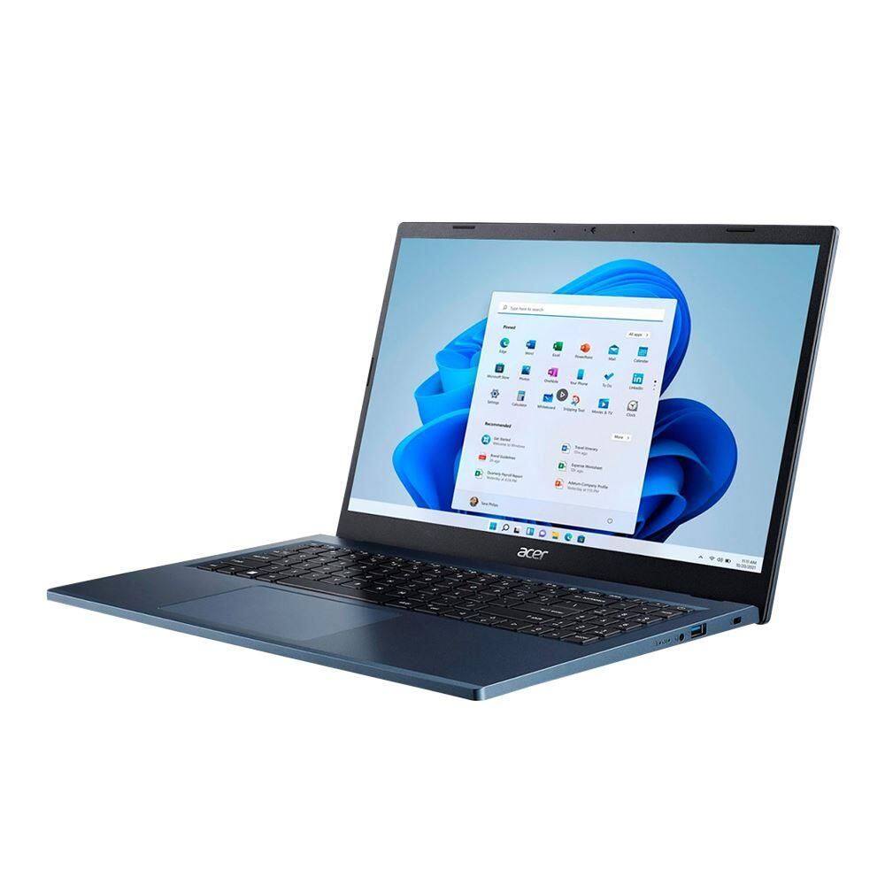 Angle. Acer - Aspire 3 - 15.6" Touchscreen Laptop AMD Ryzen 5 7520U 2.80GHz 16GB 1TB W11H | A315-24PT-R1L8 | NX.KJZAA.003 - Blue.