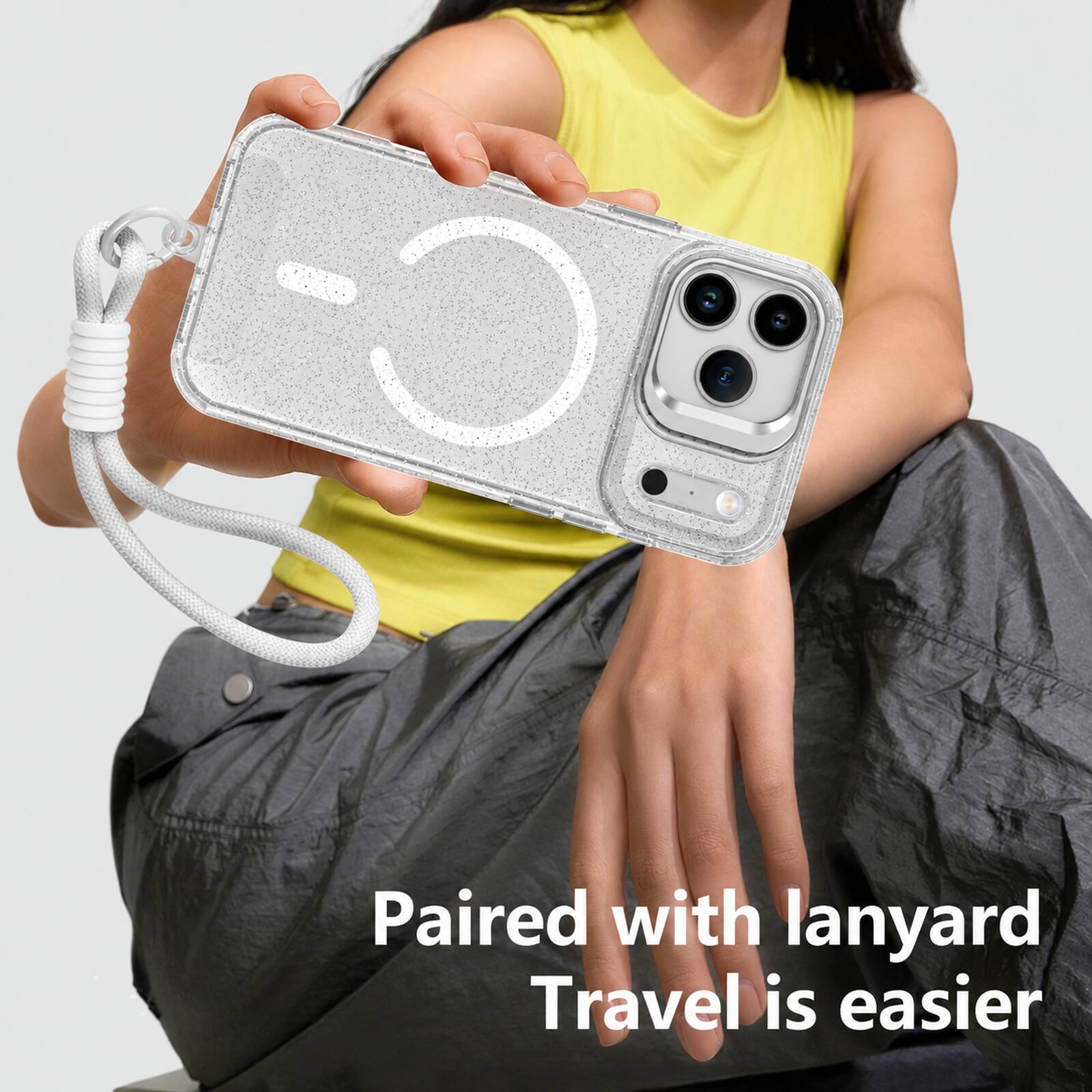 Paired with lanyard, travel is easier