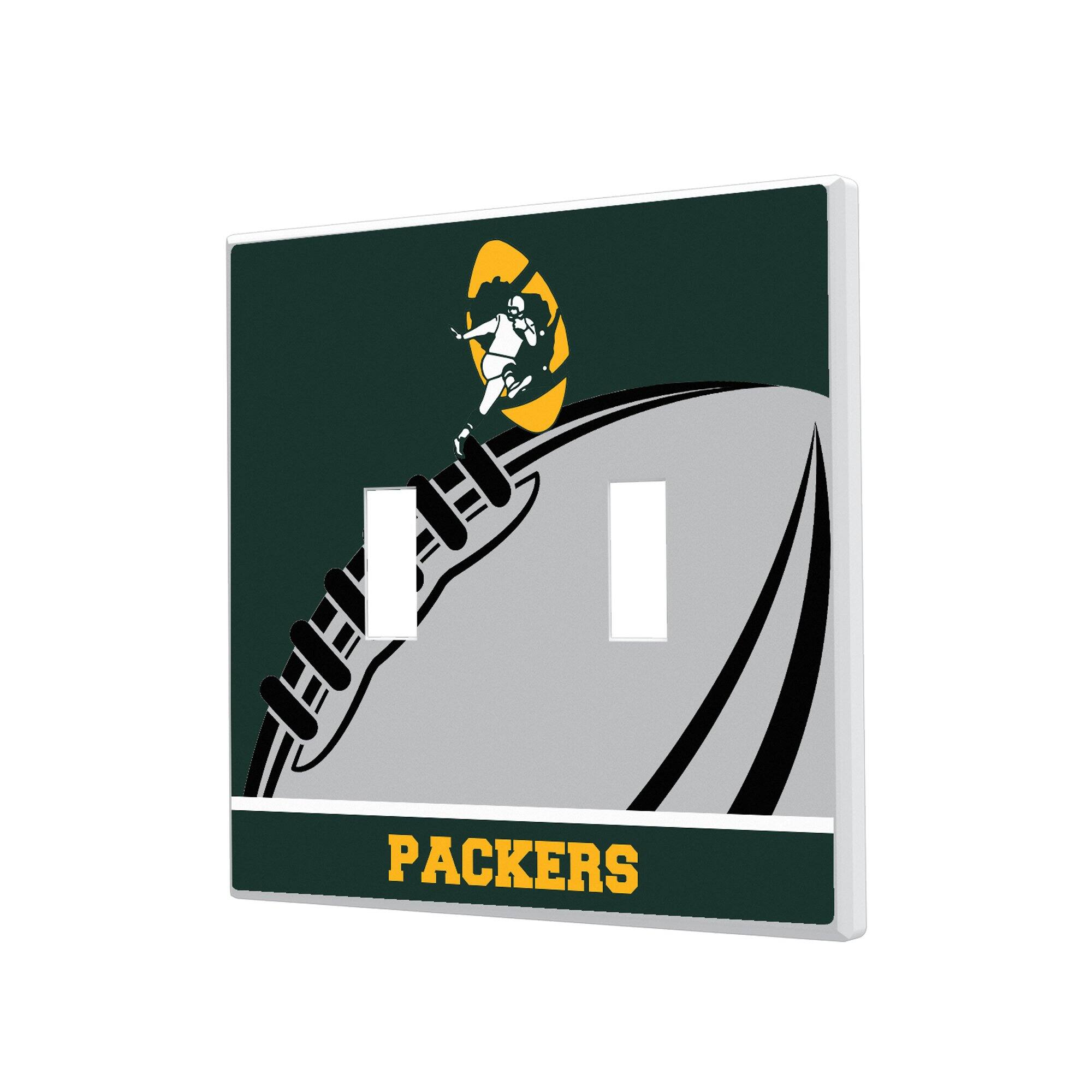 Keyscaper - Green Bay Packers Passtime Design Double Toggle Lightswitch Plate - Multicolor price history on PriceWatchPro