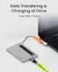 Data Transferring & Charging at Once: Dual USB-C Ports.