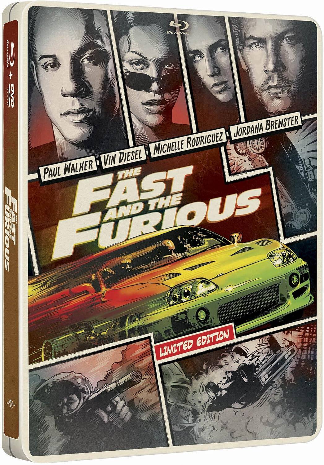 Angle. The Fast and the Furious Steelbook Best Buy Limited Edition [Blu-ray + DVD + Digital Copy + Ultraviolet].