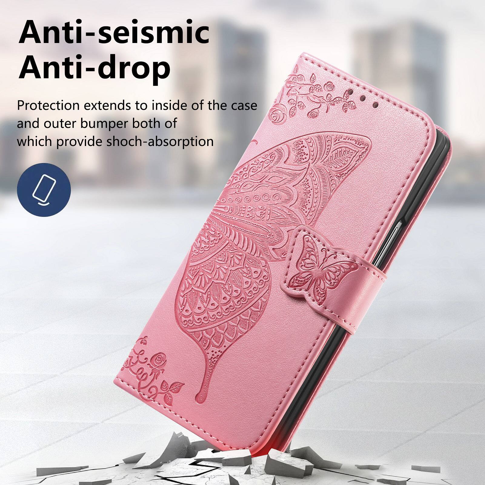 Anti-seismic Anti-drop Protection extends to inside of the case and outer bumper both of which provide shock-absorption