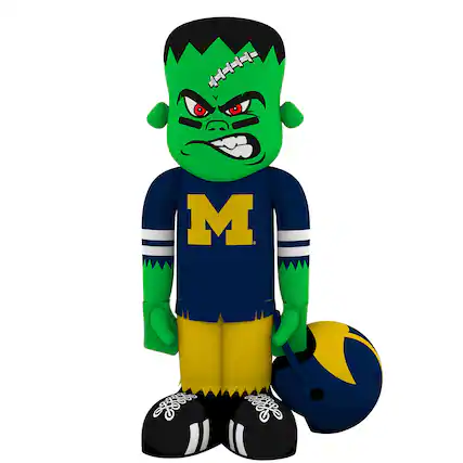 Front. Sporticulture - Michigan Wolverines Halloween Lawn Inflatable Steinbacker - Multicolor.
