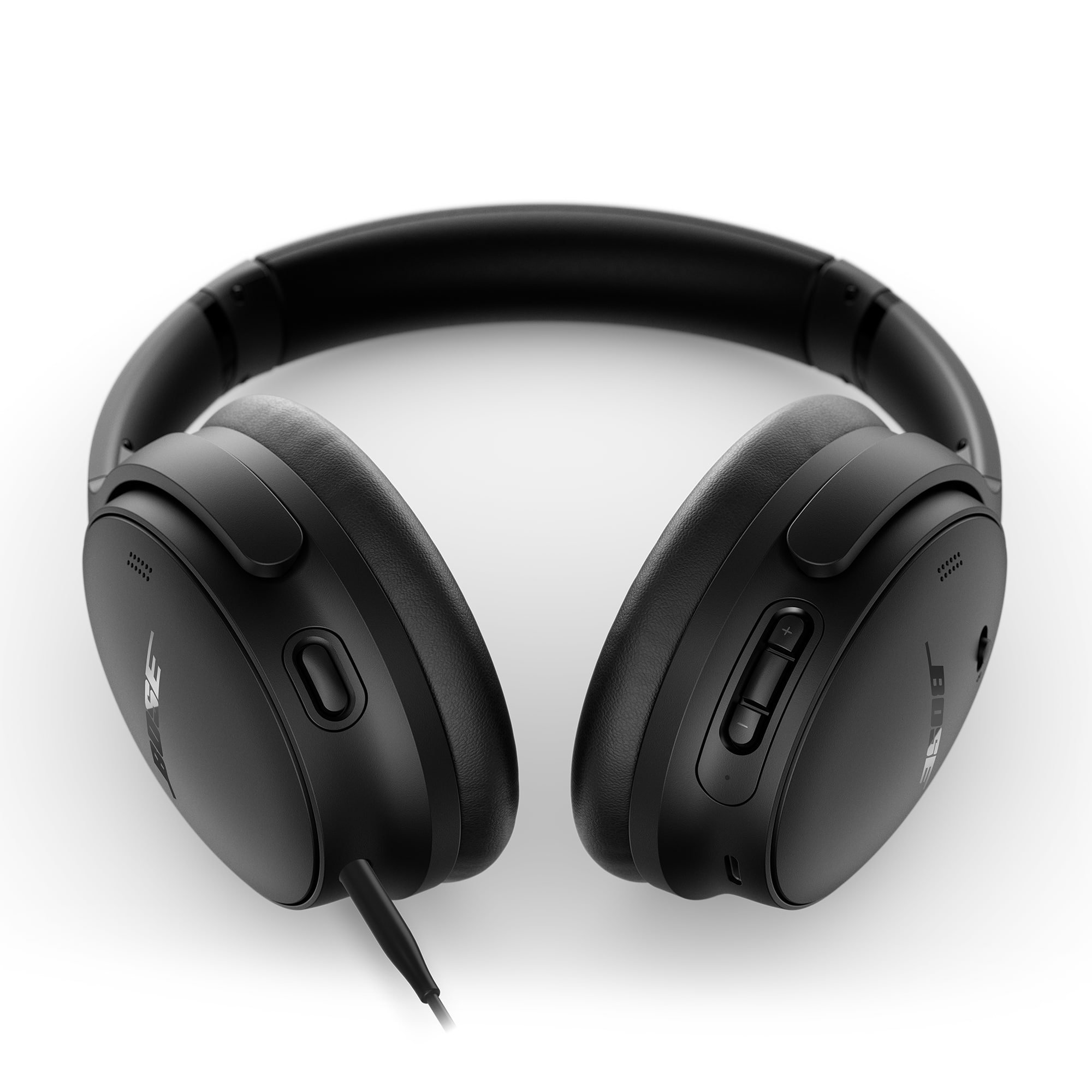 Alt View 20. Bose - QuietComfort Wireless Noise Cancelling Over-the-Ear Bluetooth Headphones - Black.