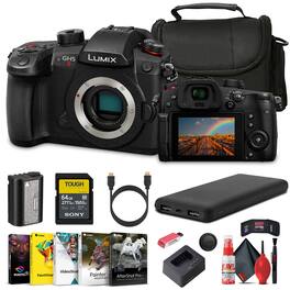 Panasonic - Lumix GH5 II Mirrorless Camera (DC-GH5M2BODY) Bundle - Black