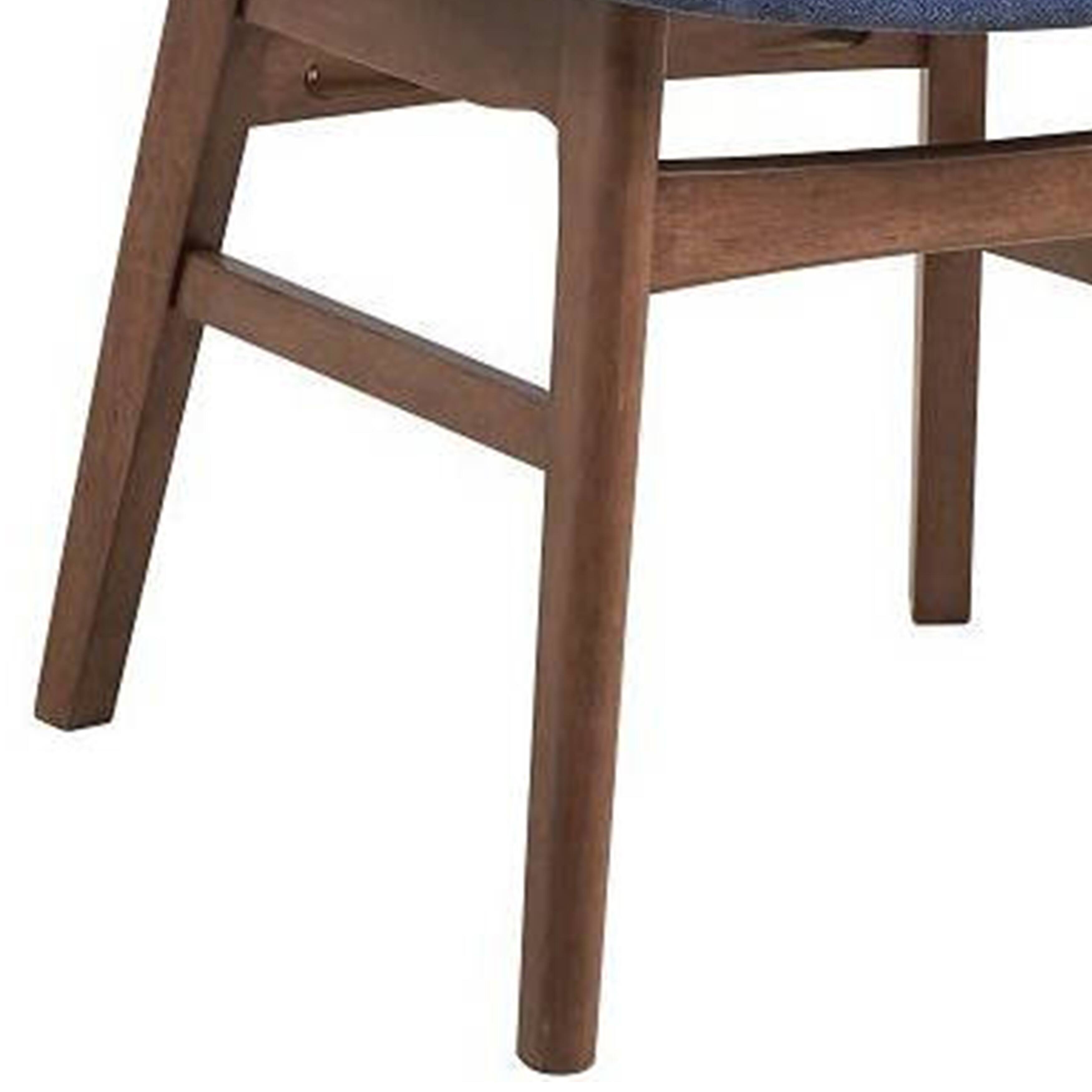 Alt View 3. Manhattan Lane - Evis 23 Inch Side Dining Chair Set of 2 - Blue, Brown.