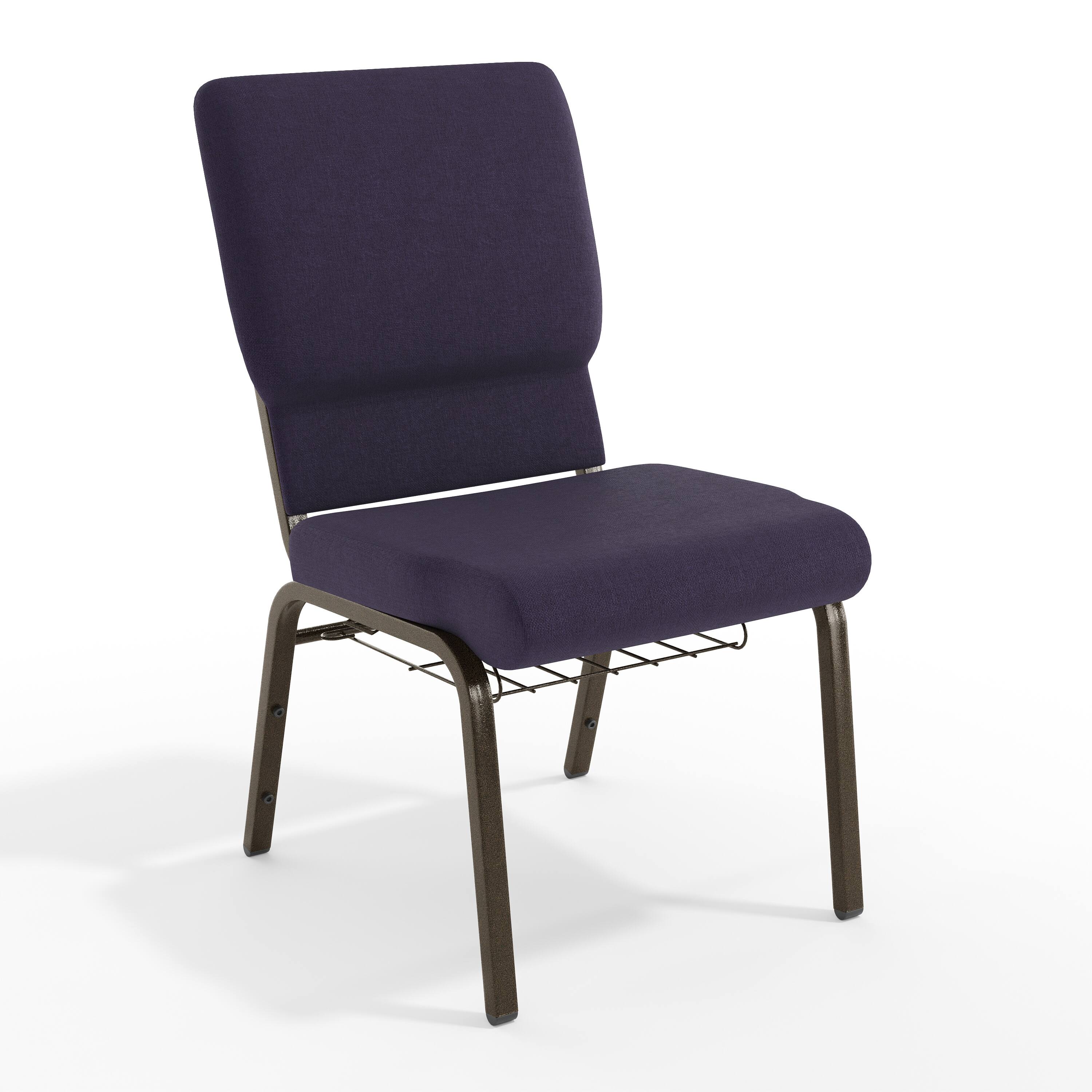 Royal Purple Fabric/Gold Vein Frame