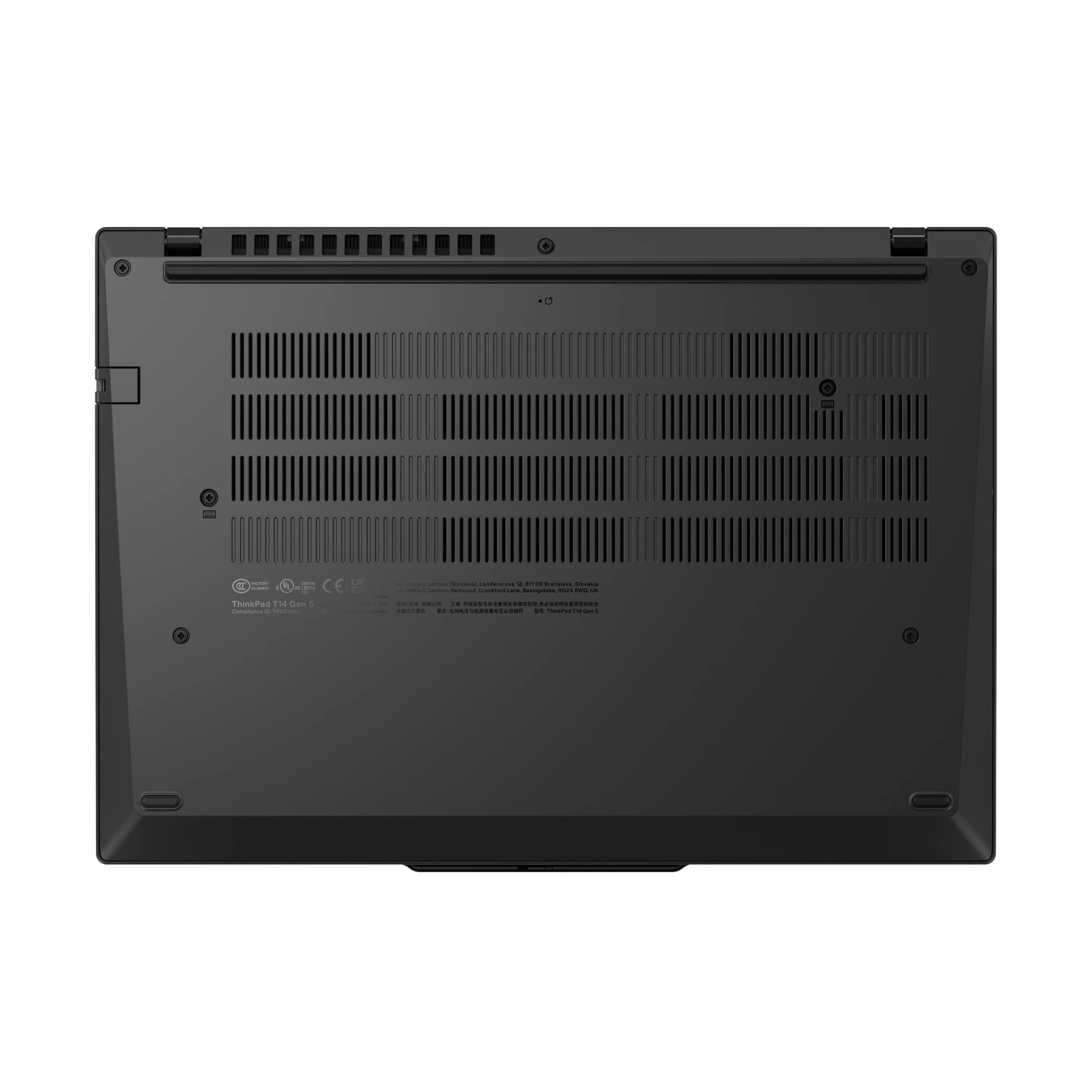 Alt View 10. Lenovo - Lenovo ThinkPad T14 14" Notebook,Intel Ultra 7 165U vPro Technology,64GB RAM,4TB SSD+1TB Dock,Backlit,Win 11 Pro,Black - Black.