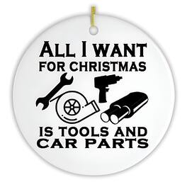 OrnamentallyYou - Mechanic Quote Christmas Ornament - Multi-colored
