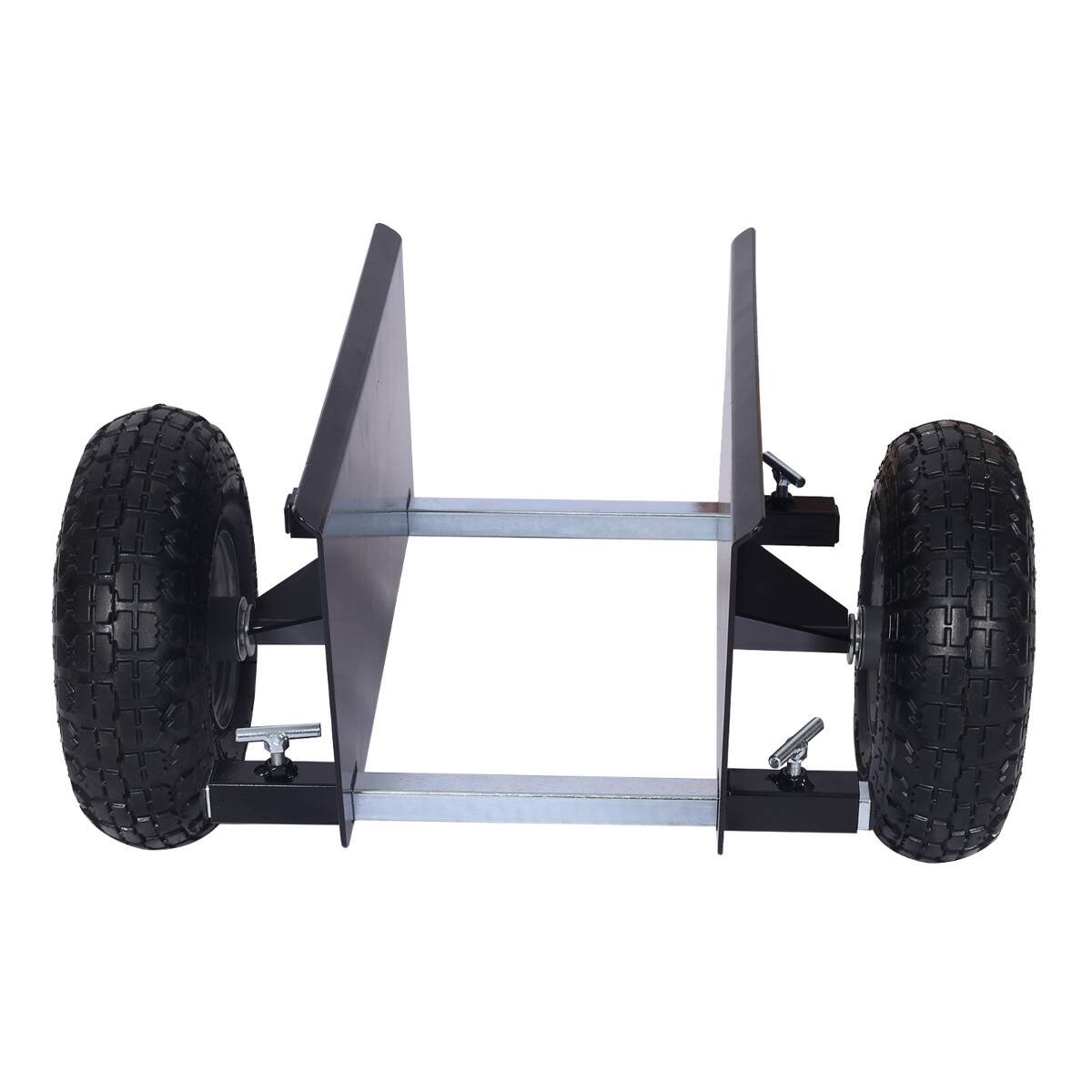 Alt View 4. Ropilly - Ropilly 600 lb panel dolly with 10 inch pneumatic wheels for doors and panels - Black.