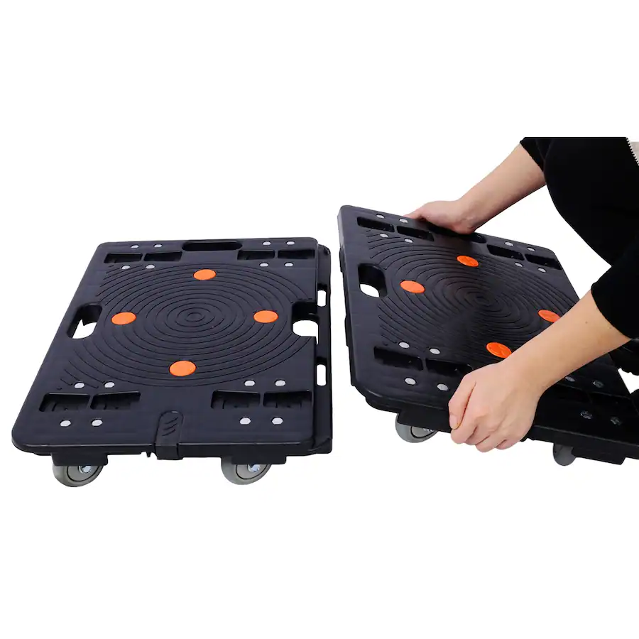 Interlocking Foldable Chairs Ropilly Interlocking Moving Dolly Set of Four Heavy Duty Furniture ...