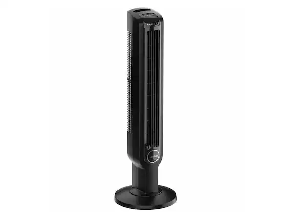 Front. Lasko - Lasko T36511 36" Oscillating Tower Fan with Remote Control - Black.