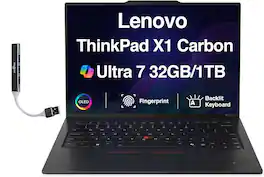 Lenovo - ThinkPad X1 Carbon Gen 13 X1 Carbon Laptop 14.0 2.8K (Intel Ultra 7-268V, 32GB LPDDR5X, 1TB SSD, Win 11 Pro) - Eclipse Black