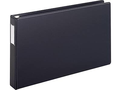 Front. Cardinal - Premier Easy Open Heavy Duty 1 1/2" 3-Ring Non-View Binders, D-Ring - Black.