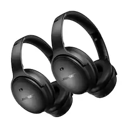 Bose - QuietComfort Headphones with Active Noise Cancellation - Pair - Black