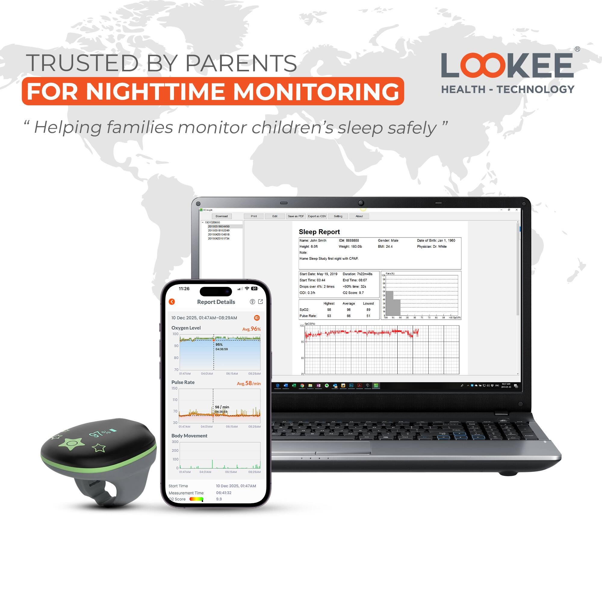 TRUSTED BY PARENTS FOR NIGHTTIME MONITORING

"Helping families monitor children's sleep safely"

LOOKEE HEALTH - TECHNOLOGY