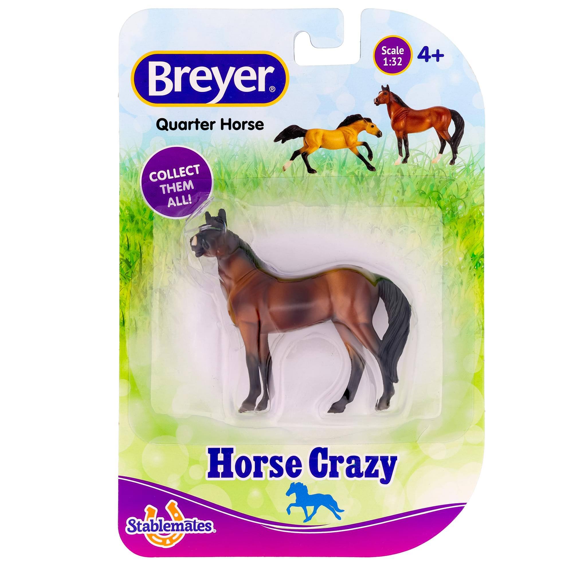 Breyer  
Quarter Horse  
Scale 1:32  
4+  
COLLECT THEM ALL!  
Horse Crazy  
Stablemates