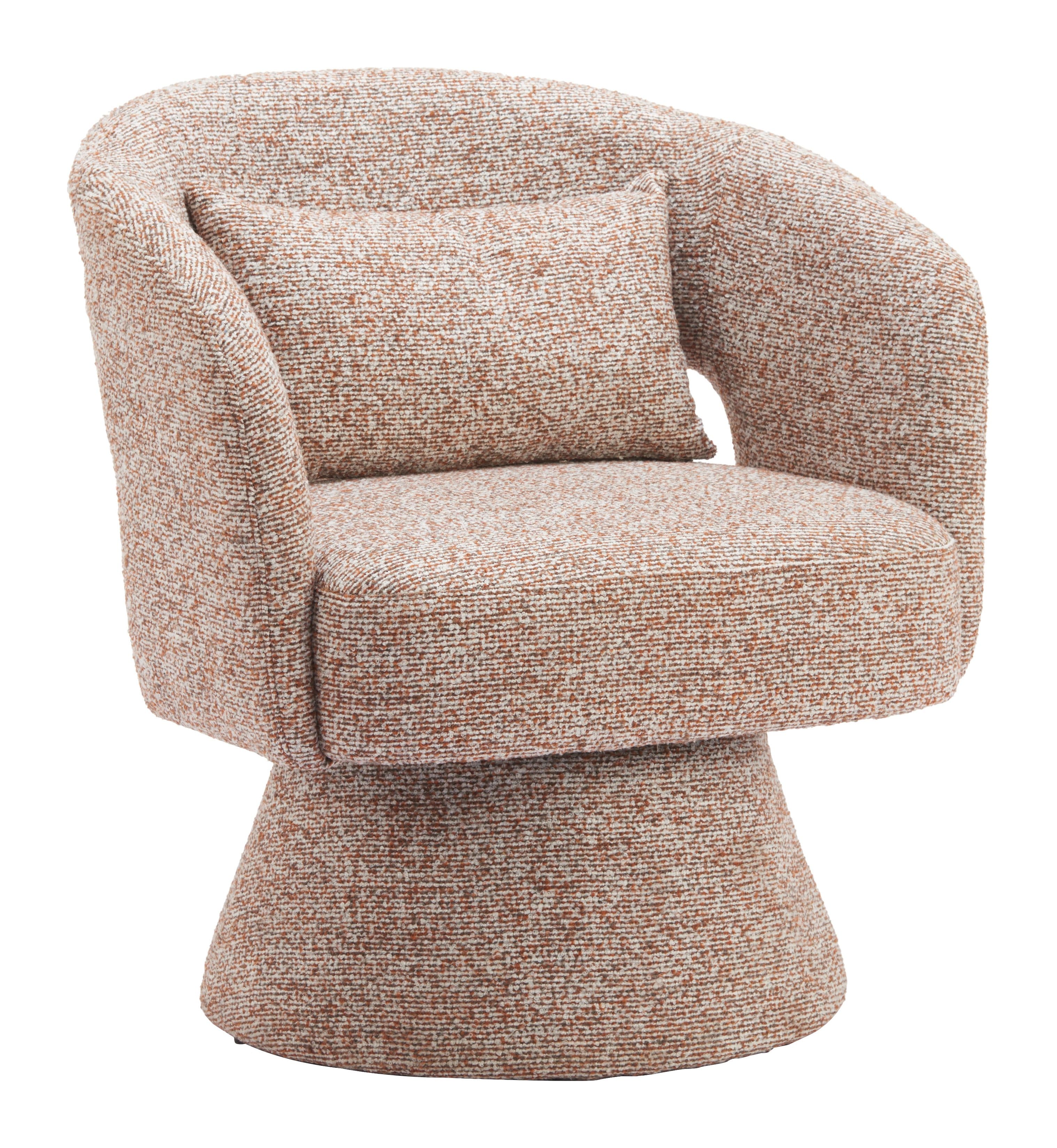 Hivvago - Liva Swivel Chair - Frosty Brown