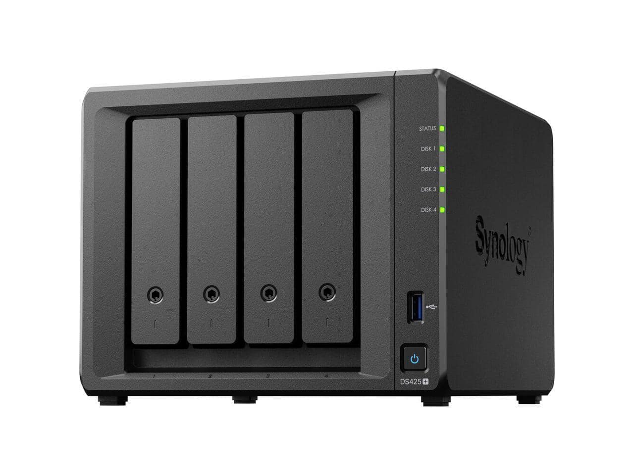 Synology - 4-bay DiskStation DS425+ (Diskless) - Black