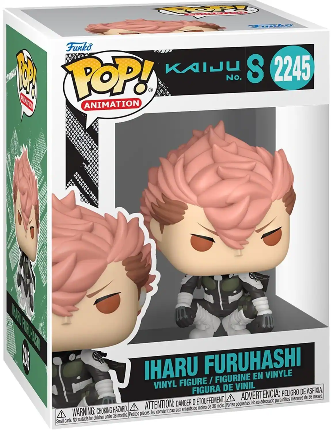 HOP Tonly Funko POP! No. 2245 KAIJU S  
ANIMATION  
IHARU FURUHASHI  
VINYL FIGURE / FIGURINE EN VINYLE / FIGURA DE VINIL  
WARNING: CHOKING HAZARD. Small parts. Not suitable for children under 36 months.  
ADVERTENCIA: PELOJO DE ASFIXIA. No es adecuado para niños menores de 36 meses.  
ATTENTION: DANGER D'ÉTOUFFEMENT. Ne convient pas aux enfants de moins de 36 mois.