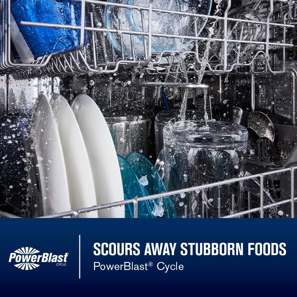 SCOURS AWAY STUBBORN FOODS  
PowerBlast® Cycle