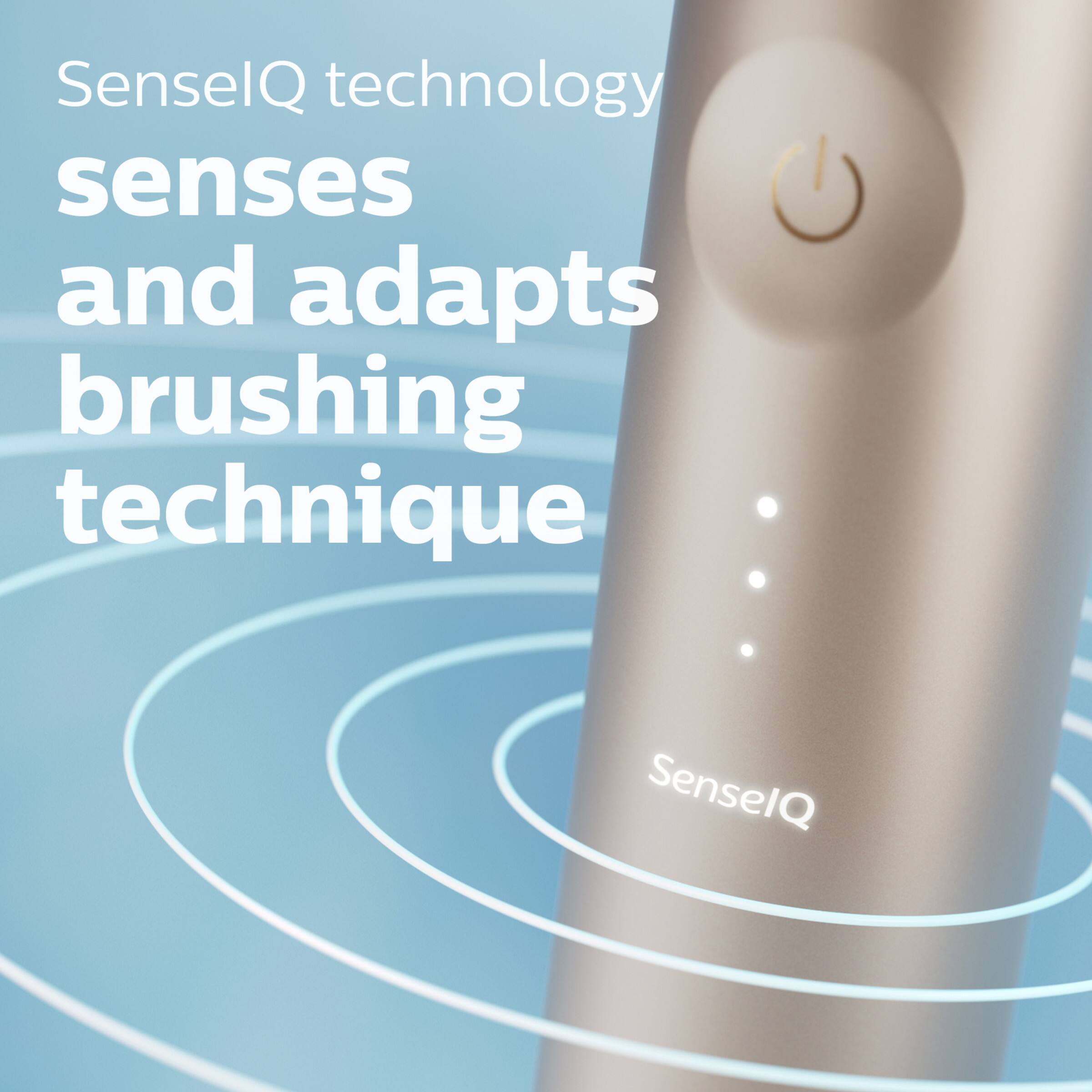Alt View 24. Philips Sonicare - 9900 Prestige Rechargeable Electric Toothbrush with SenseIQ - Champagne.