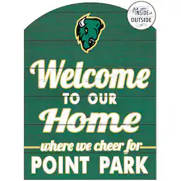 Jardine - Point Park Pioneers 16'' x 22'' Indoor/Outdoor Marquee Sign - Green