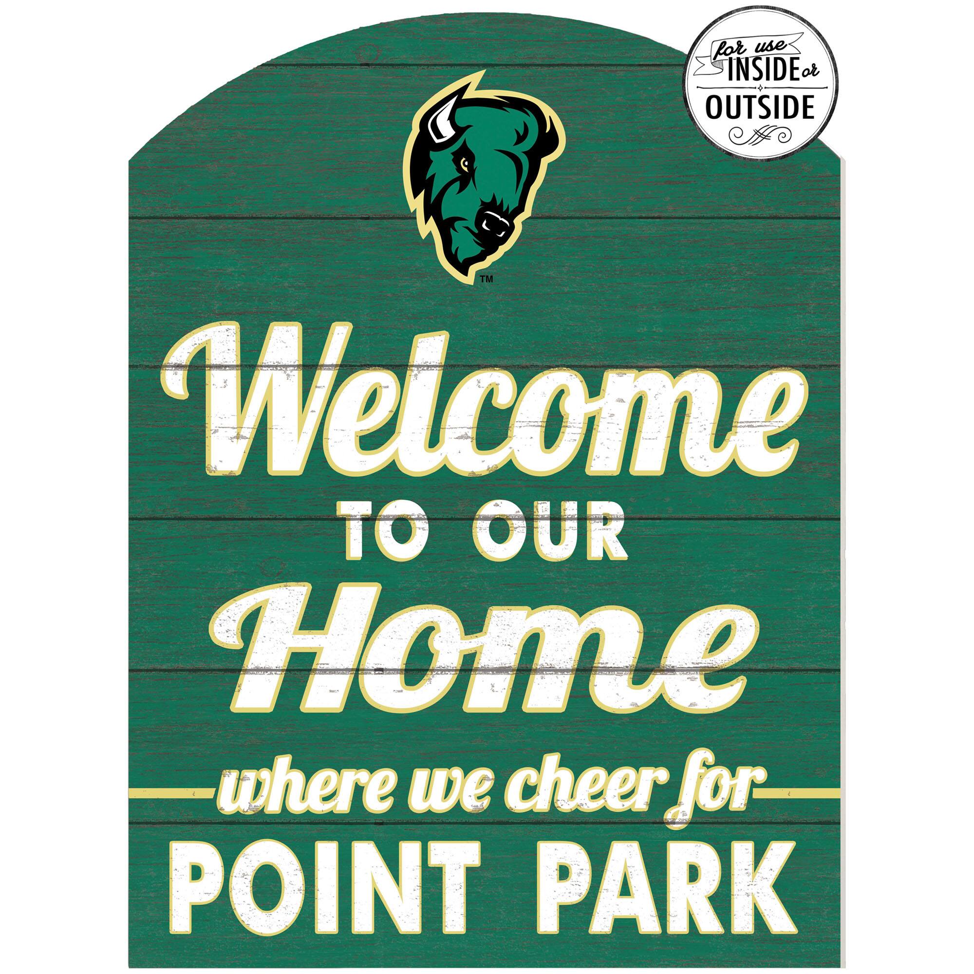 Point Park Pioneers 16'' x 22'' Indoor/Outdoor Marquee Sign