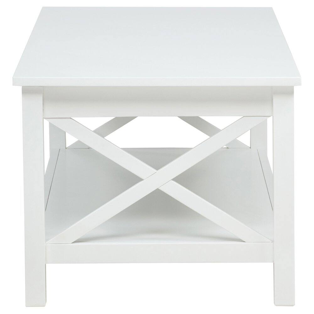 Alt View 2. Coaster Co. of America - Skyview 44-inch Rectangular Lift Top Coffee Table White - White.