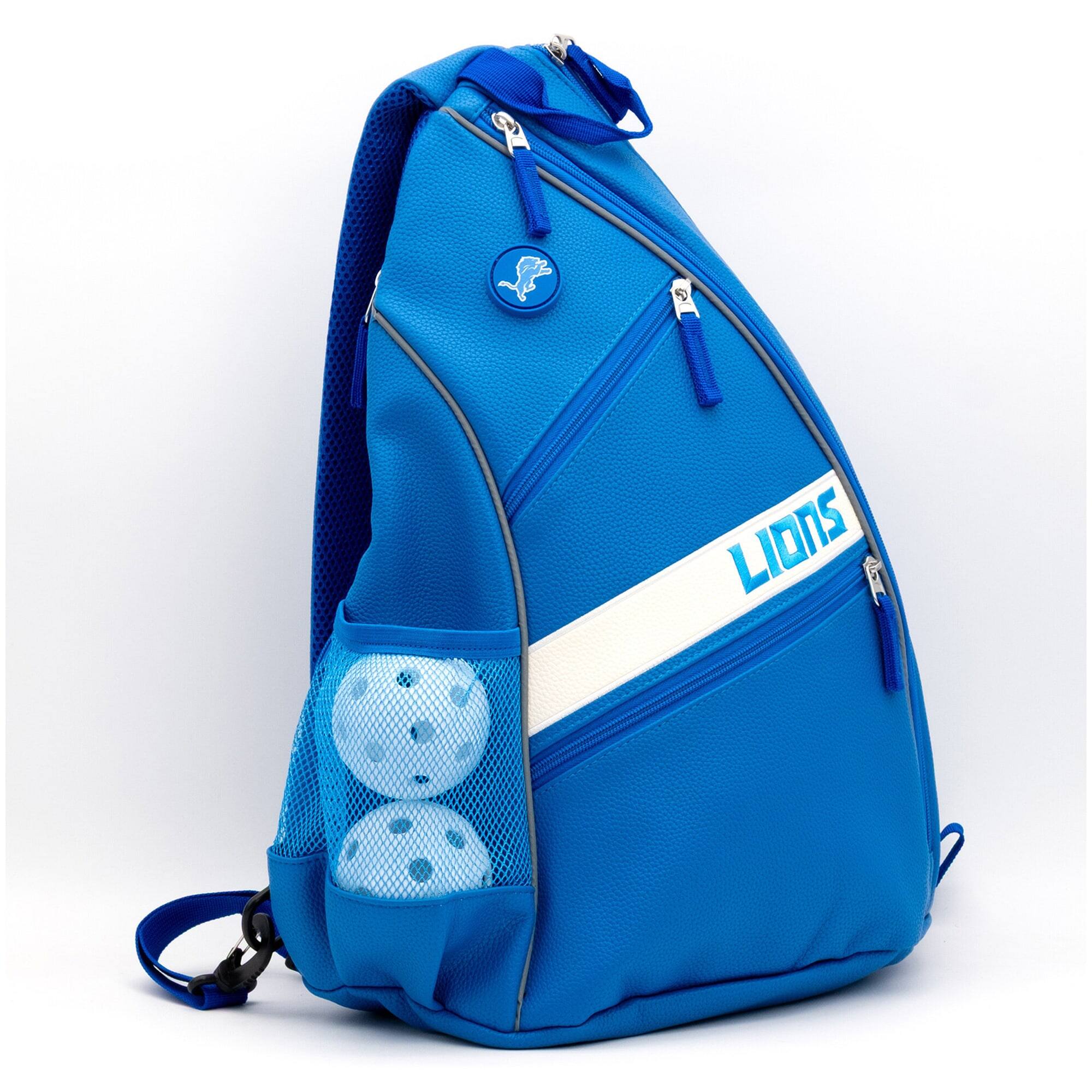 Alt View 2. Team Golf - Detroit Lions Embroidered Team Pickleball Backpack - Multicolor.