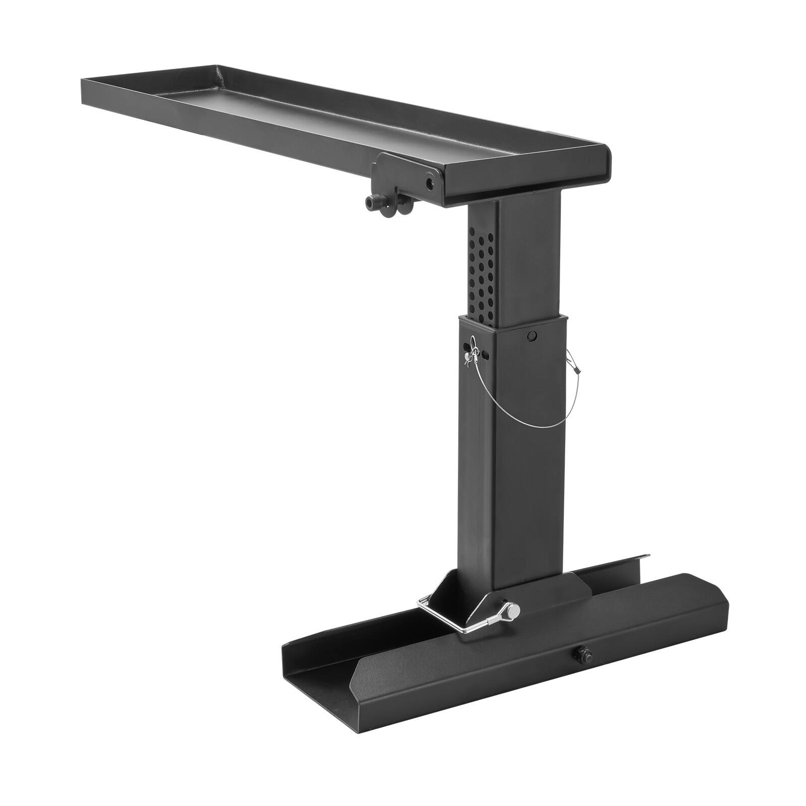 Alt View 5. VEVOR - Ladder Levler, 23.4 L x 11.4-18 in H Support Surface, Steel Ladder Leveling Tool, Folding Pitch Hopper - Black.
