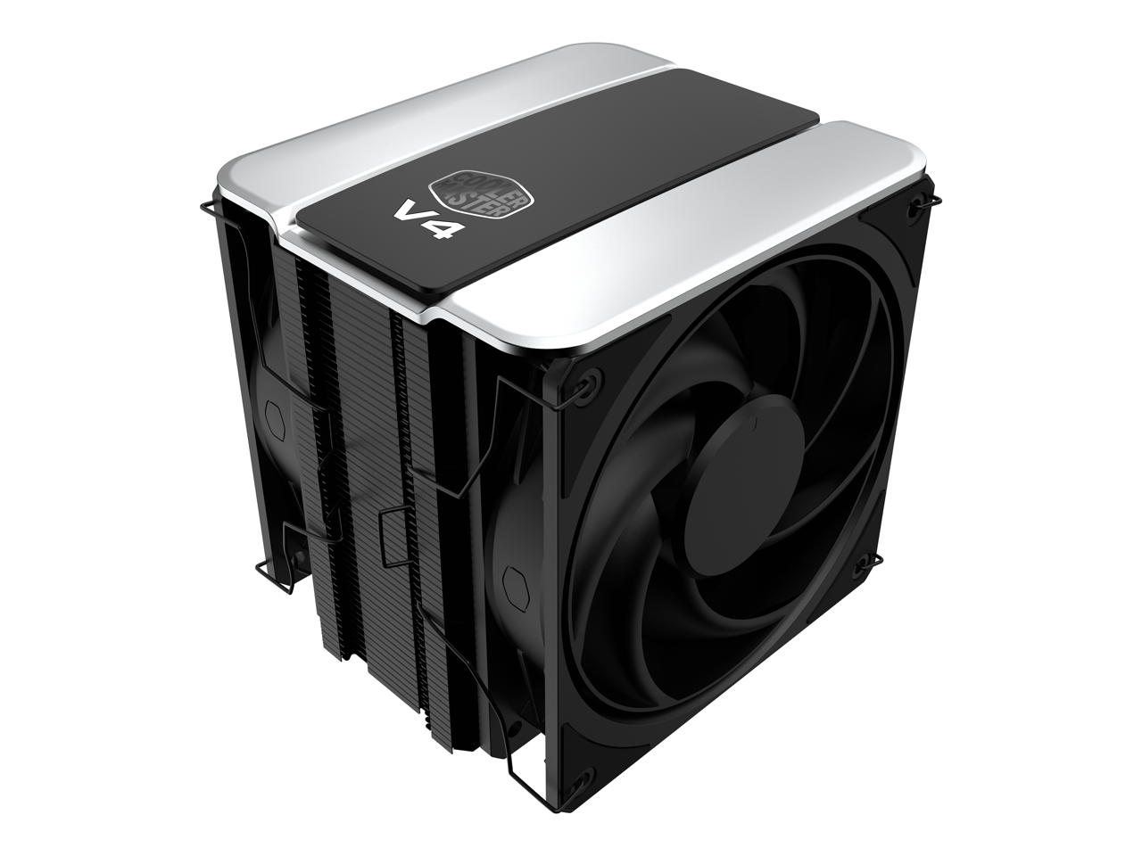 Cooler Master - V4 Alpha 3DHP CPU Cooler, Dual Fans, Quiet, AMD/Intel Compatible - Black