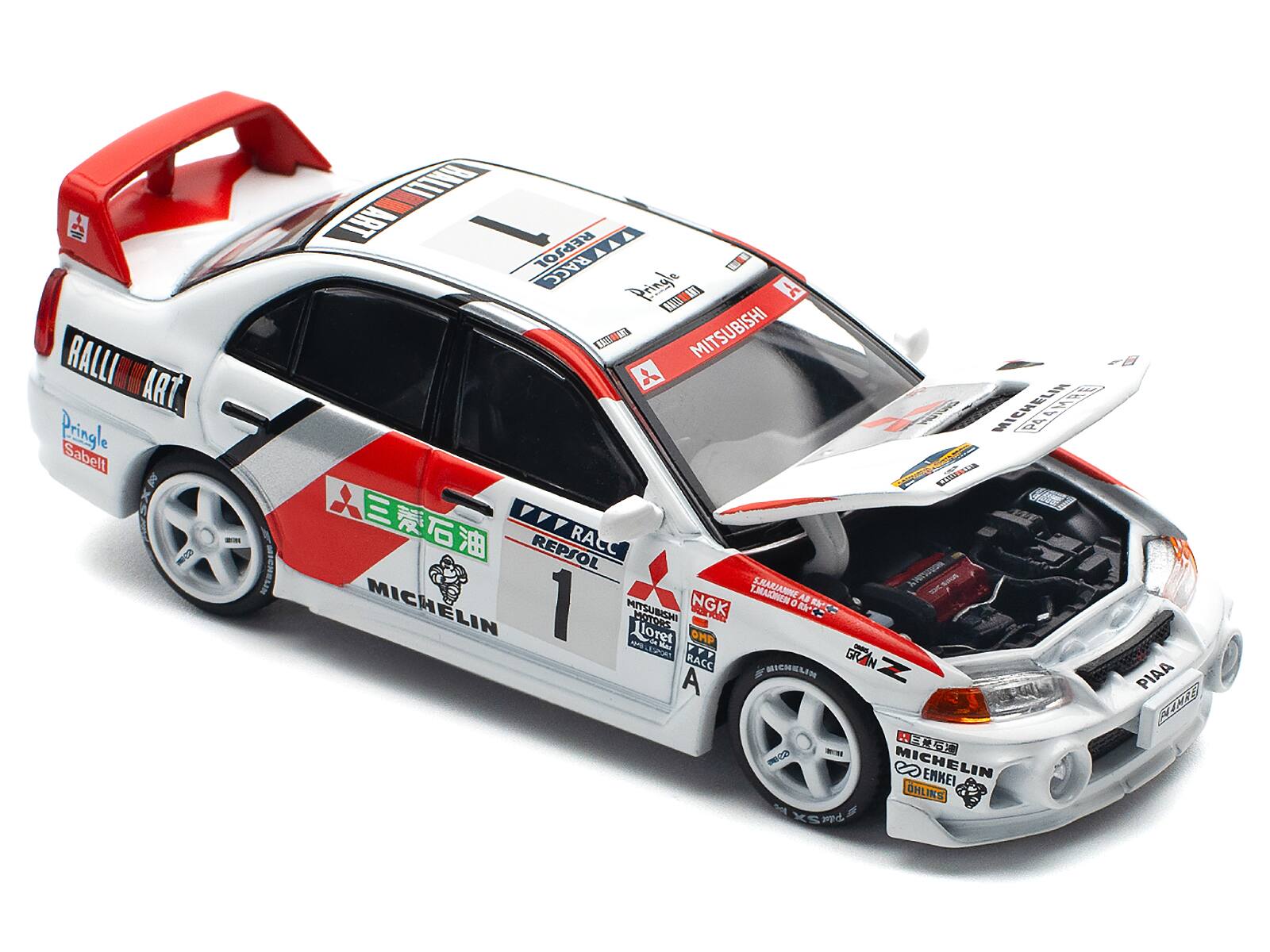 RALLI ART  
Pringle Sabelt  
MICHELIN  
MITSUBISHI  
REPSOL  
RACC  
NGK  
PIAA  
OHLINS  
XS md