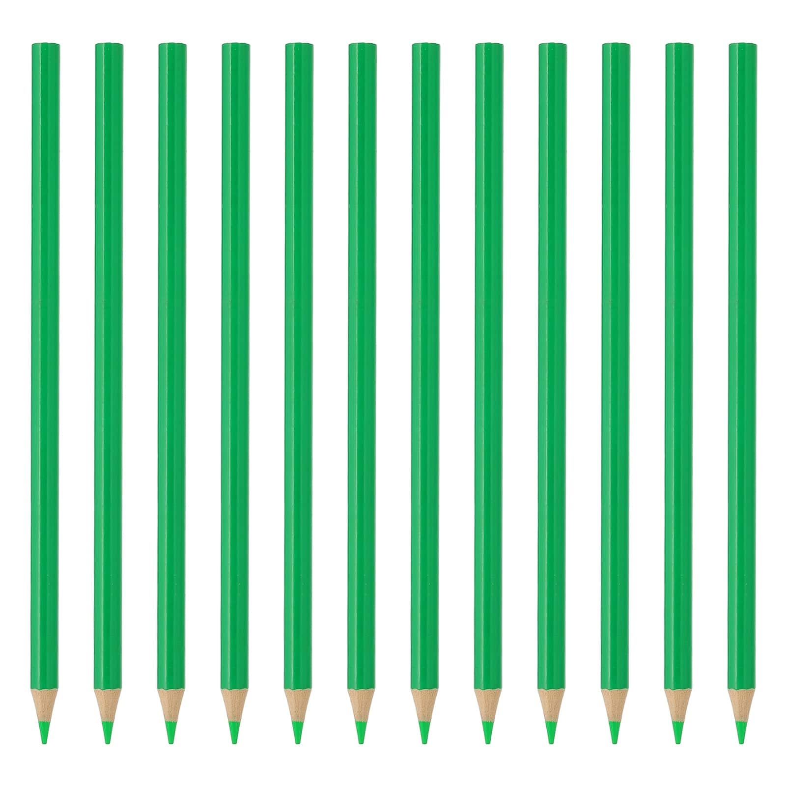 Unique Bargains - Colored Pencils Set, 12pcs Oil Color Pencils Wooden Coloring Drawing Pencil for Artists Art Painting - Green price history on PriceWatchPro
