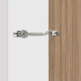 Boyel Living - 4 in. Sliding Barn Door Hook Lock Latch - Stainless Steel