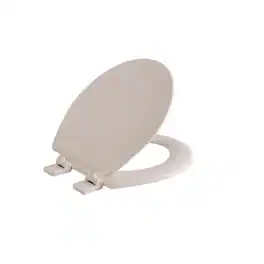 OAKBROOK - Collection Laurel Round Wood Toilet Seat - Biscuit