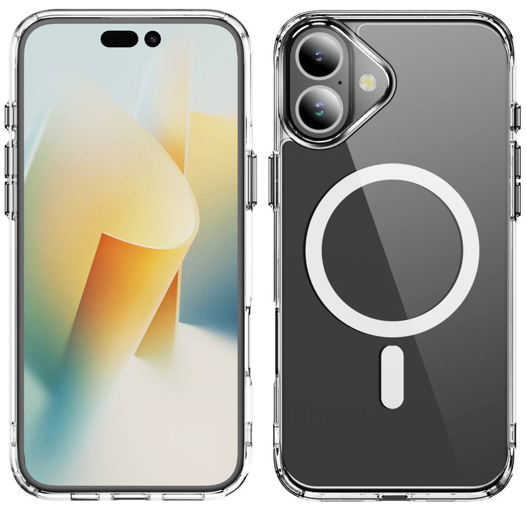 Alt View 2. Nakedcellphone - Clear Case for iPhone 16 - Compatible with MagSafe - Clear.
