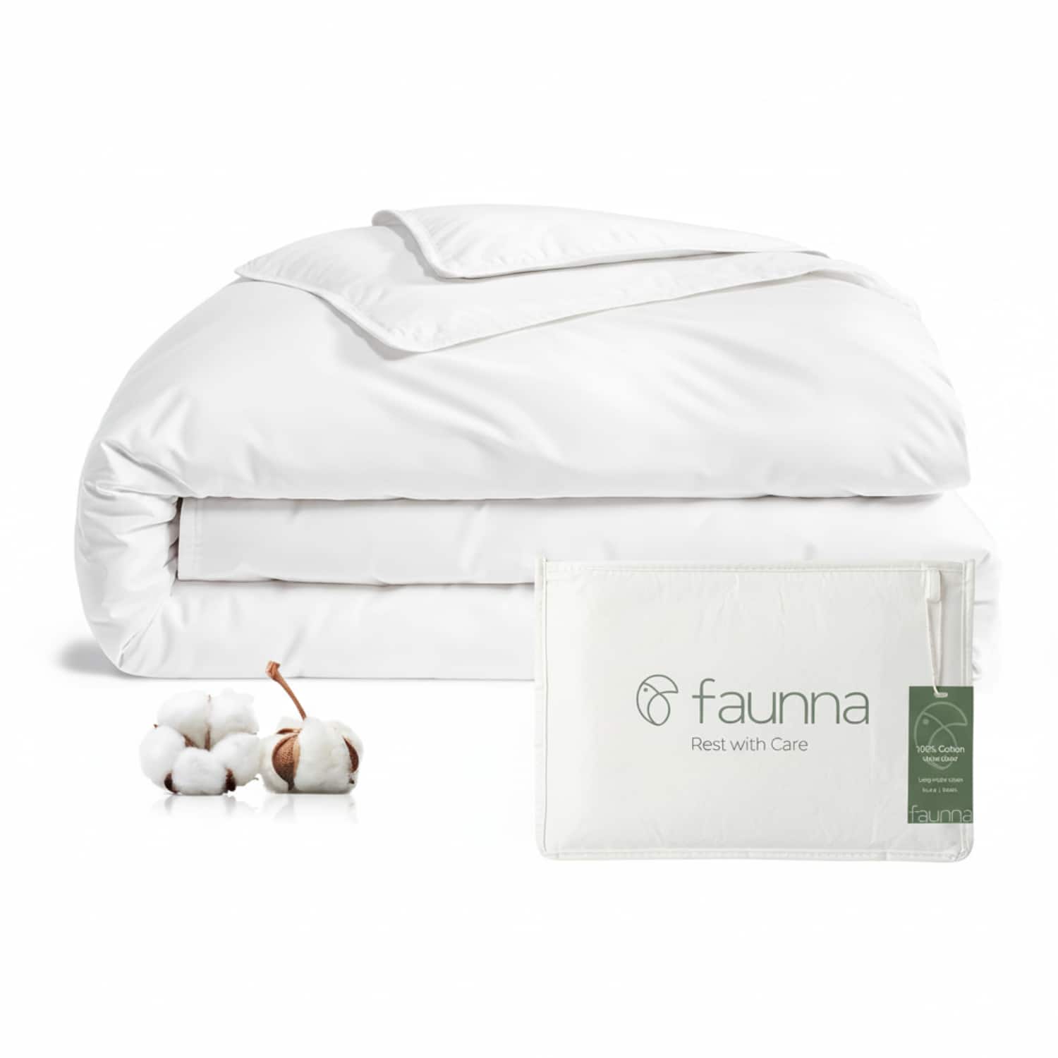 faunna  
Rest with Care  
100% Cotton  
faunna
