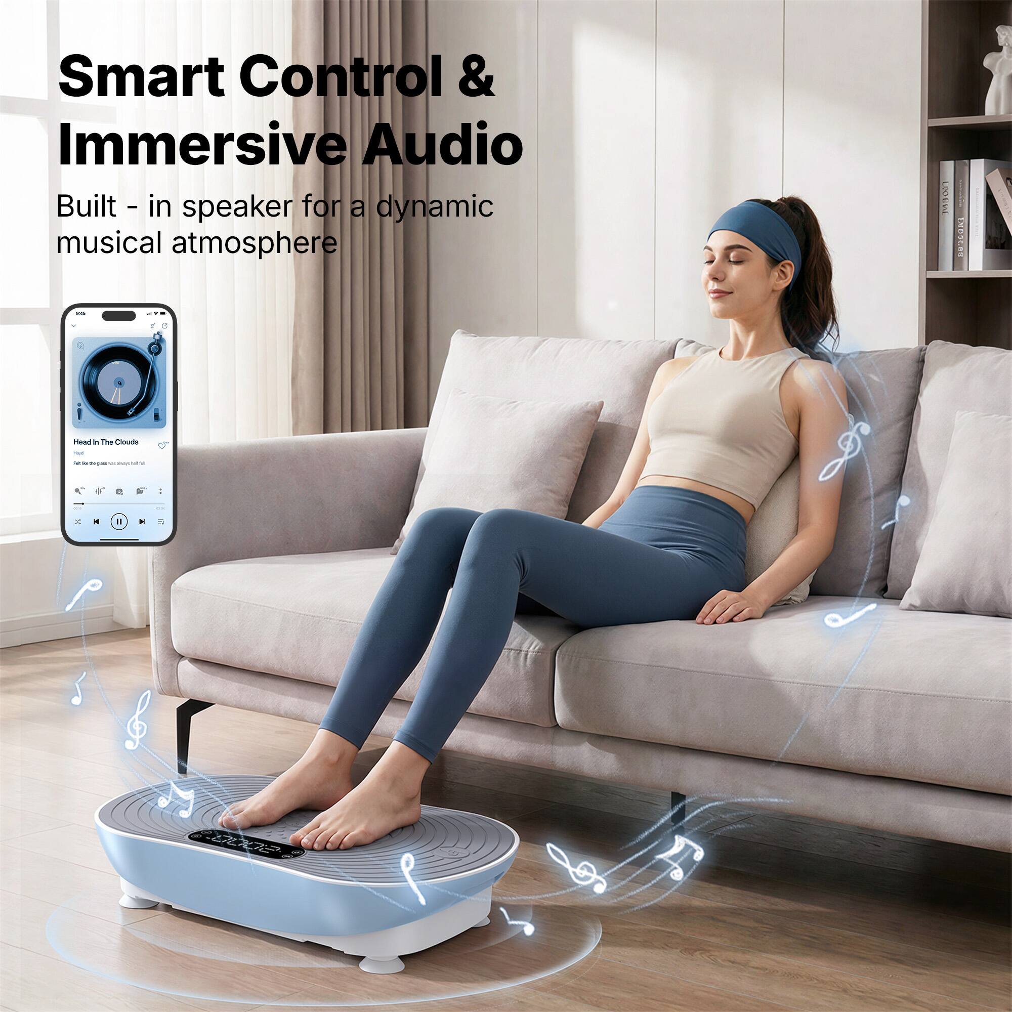 Smart Control & Immersive Audio  
Built-in speaker for a dynamic musical atmosphere