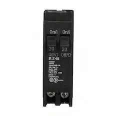 On/I 20 Off/C
EATON BD2020 A2020
Types BRD & A
120/240 V
CuAI SWD
HACR Type 2 Pole Unit
J-969 E7819 -T
LR43556 Disj.
UL LISTED
