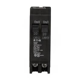 Eaton - 20/20 amps Tandem 2-Pole Circuit Breaker