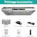 Package Accessories
- Baffle Filter x 3
- 6" Round Vent Adapter
- Rectangle Vent Adapter
- Installation Manual
- Hardware kit
- Remote control