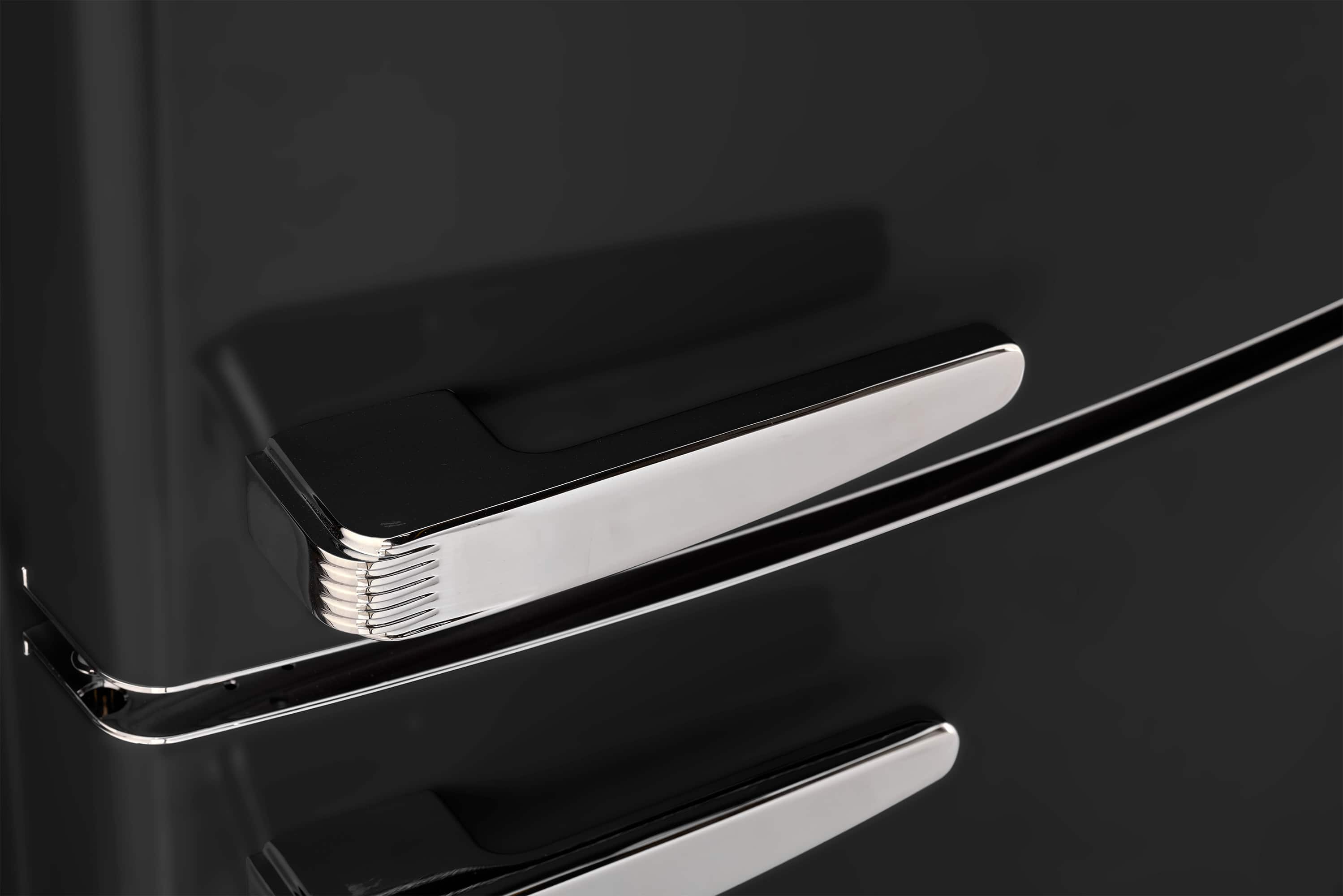 Alt View 9. Unique Appliances - Classic Retro 16.7 cu.ft Bottom Freezer Counter Depth Refrigerator - Matte Black.