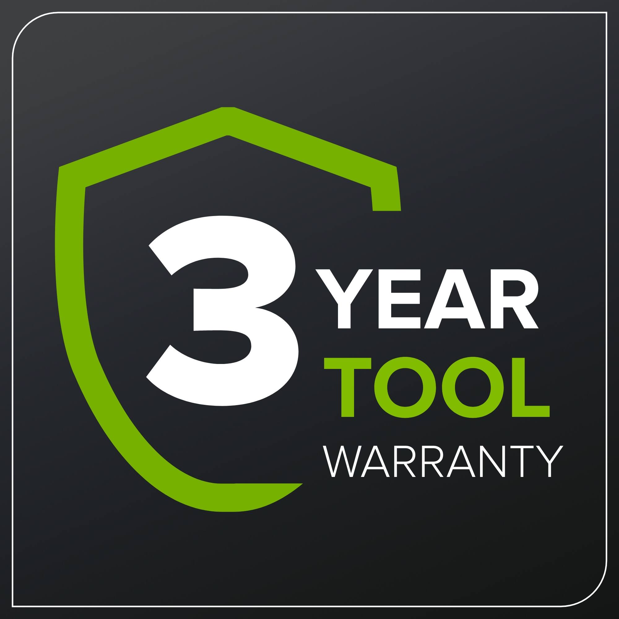 3 YEAR TOOL WARRANTY