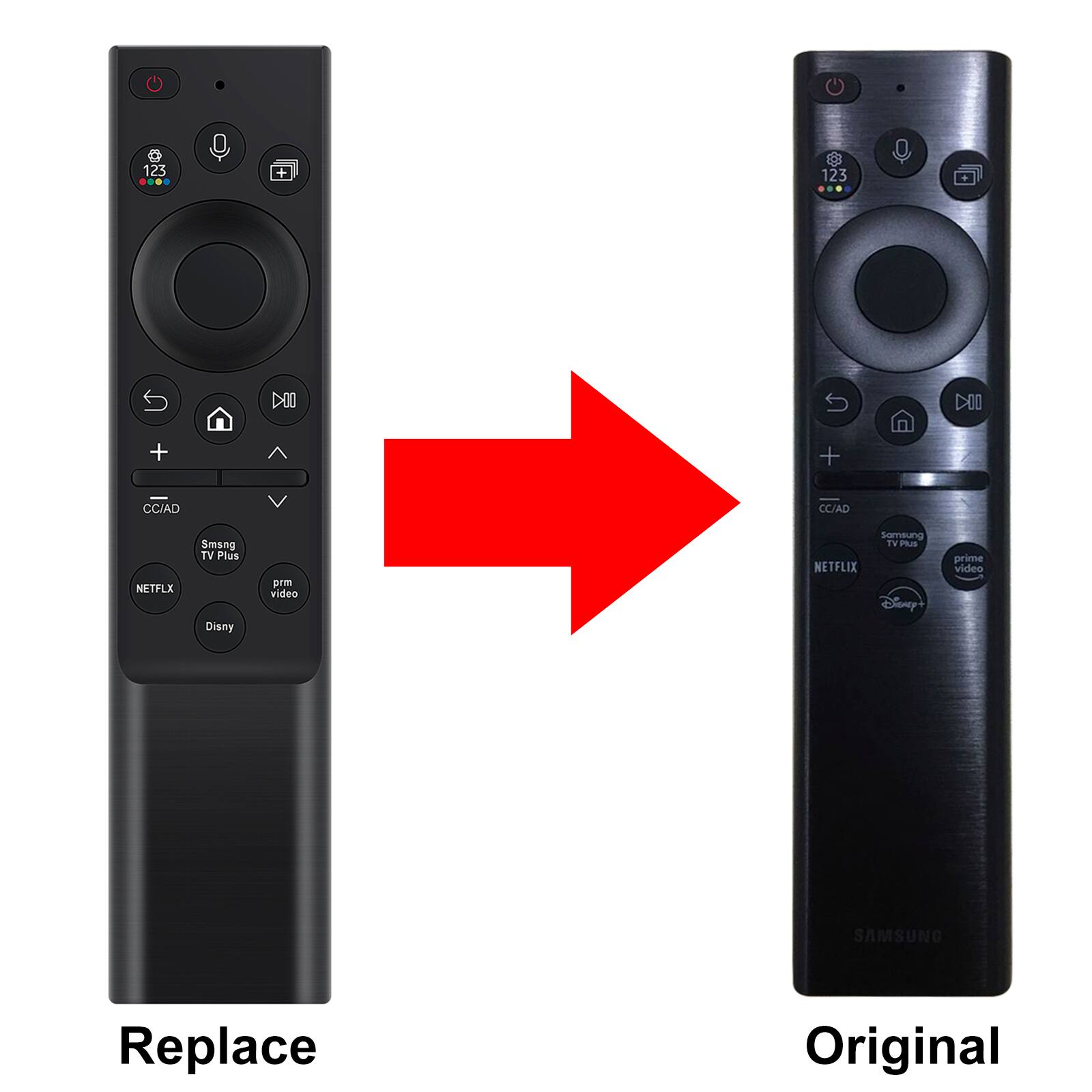 123, + 123, CC/AD, CC/AD, NETFLIX, Disny, prime video, SAMSUNG, Replace, Original