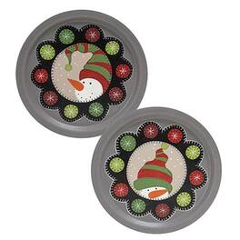 BreeBe - Snowman Penny Mat Plate 2 Asstd - Multicolor